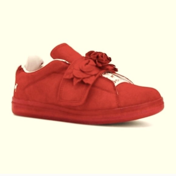 Red Suede Youth Sneakers by Goats , eu 36 - Picture 5 of 10